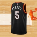 Camiseta Cleveland Cavaliers Yogi Ferrell NO 5 Ciudad 2020-21 Negro