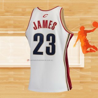 Camiseta Nino Cleveland Cavaliers LeBron James NO 23 Mitchell & Ness 2003-04 Blanco