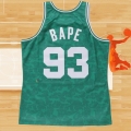 Camiseta Boston Celtics Bape NO 93 Hardwood Classic Verde