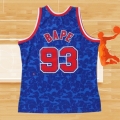 Camiseta Brooklyn Nets Bape NO 93 Hardwood Classic Azul