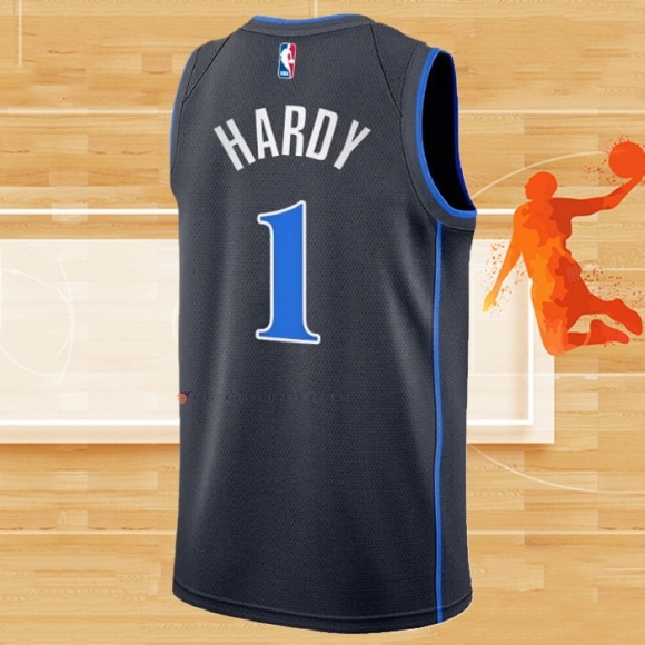 Camiseta Dallas Mavericks Jaden Hardy NO 1 Ciudad 2023-24 Azul