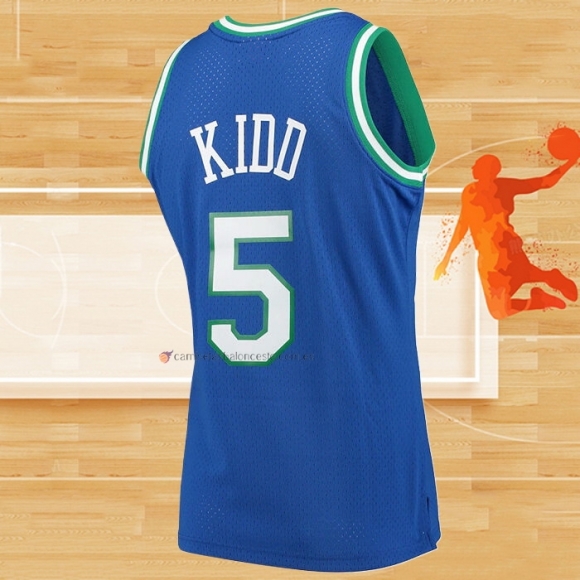 Camiseta Dallas Mavericks Jason Kidd Mitchell & Ness 1994-95 Azul