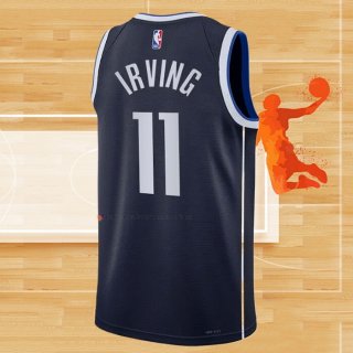 Camiseta Dallas Mavericks Kyrie Irving NO 11 Statement 2022-23 Azul