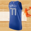 Camiseta Dallas Mavericks Luka Doncic NO 77 Icon Autentico Azul