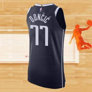 Camiseta Dallas Mavericks Luka Doncic NO 77 Statement Autentico 2022-23 Azul