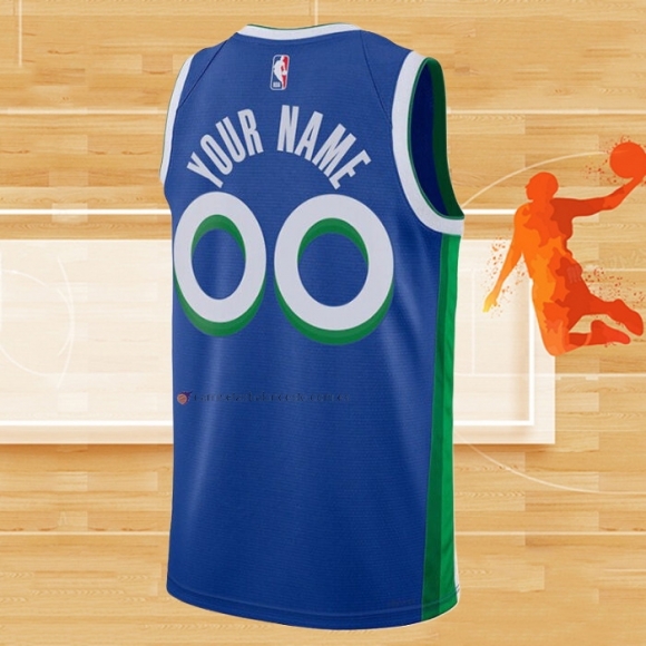 Camiseta Dallas Mavericks Personalizada Ciudad 2022-23 Azul