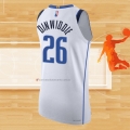 Camiseta Dallas Mavericks Spencer Dinwiddie NO 26 Association Autentico Blanco