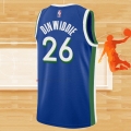 Camiseta Dallas Mavericks Spencer Dinwiddie NO 26 Ciudad 2022-23 Azul