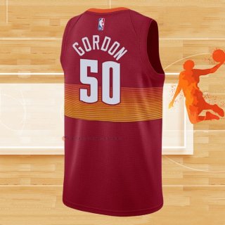 Camiseta Denver Nuggets Aaron Gordon NO 50 Ciudad 2020-21 Rojo