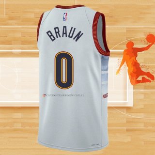 Camiseta Denver Nuggets Christian Braun NO 0 Ciudad 2022-23 Blanco