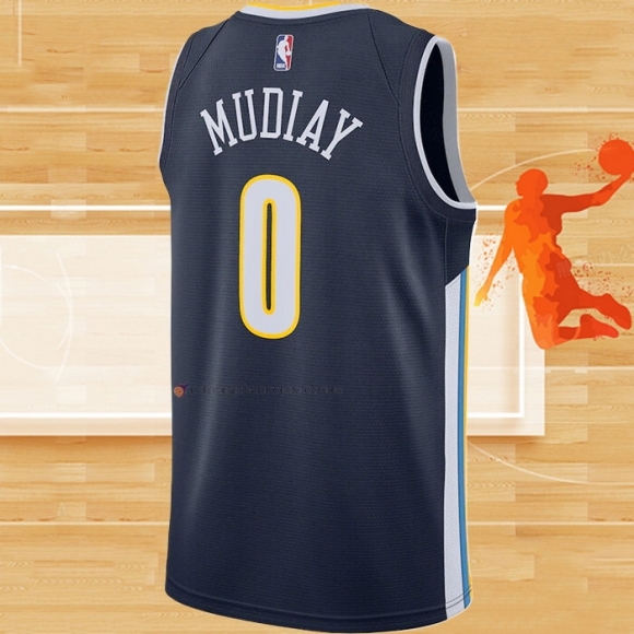 Camiseta Denver Nuggets Emmanuel Mudiay NO 0 Icon Azul