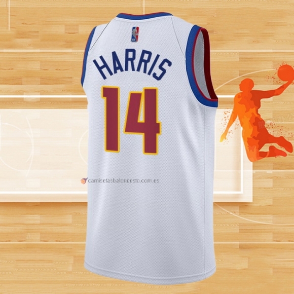 Camiseta Denver Nuggets Gary Harris NO 14 Earned 2020-21 Blanco