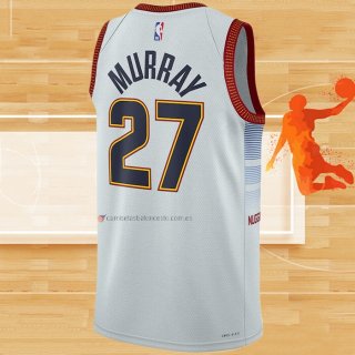 Camiseta Denver Nuggets Jamal Murray NO 27 Ciudad 2022-23 Blanco