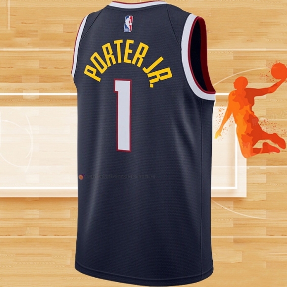 Camiseta Denver Nuggets Michael Porter JR. NO 1 Icon 2020-21 Azul