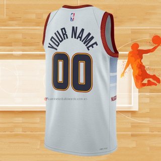 Camiseta Denver Nuggets Personalizada Ciudad 2022-23 Blanco