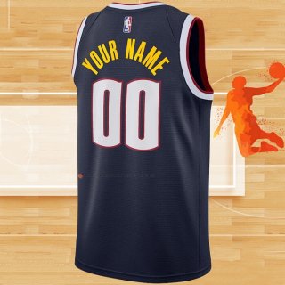 Camiseta Denver Nuggets Personalizada Icon 2020-21 Azul