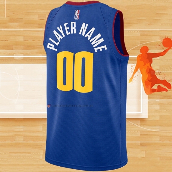 Camiseta Denver Nuggets Personalizada Statement Azul