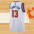 Camiseta Denver Nuggets R.J. Hampton NO 13 Earned 2020-21 Blanco