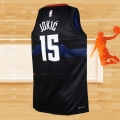 Camiseta Nino Denver Nuggets Nikola Jokic NO 15 Ciudad 2023-24 Negro