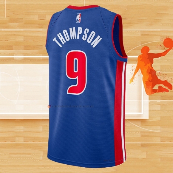 Camiseta Detroit Pistons Ausar Thompson NO 9 Icon Azul