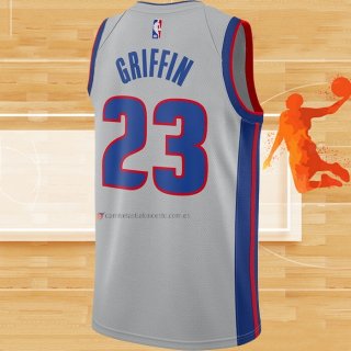 Camiseta Detroit Pistons Blake Griffin NO 23 Statement 2020-21 Gris