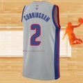 Camiseta Detroit Pistons Cade Cunningham NO 2 Statement 2020-21 Gris