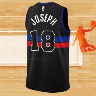 Camiseta Detroit Pistons Cory Joseph NO 18 Statement 2022-23 Negro