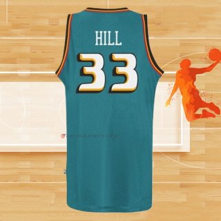 Camiseta Detroit Pistons Grant Hill NO 33 Retro Verde