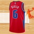 Camiseta Detroit Pistons Hamidou Diallo NO 6 Ciudad 2021-22 Rojo