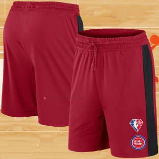 Pantalone Detroit Pistons 75th Anniversary Rojo