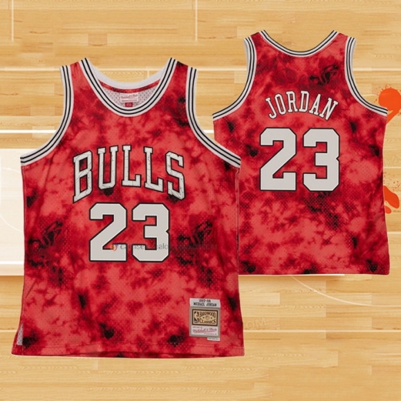 Camiseta Chicago Bulls Michael Jordan NO 23 Galaxy Rojo