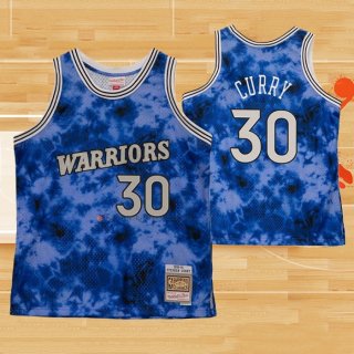 Camiseta Golden State Warriors Stephen Curry NO 30 Galaxy Azul