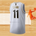 Camiseta Golden Edition Brooklyn Nets Kyrie Irving NO 11 Blanco