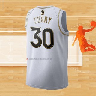 Camiseta Golden Edition Golden State Warriors Stephen Curry NO 30 Blanco