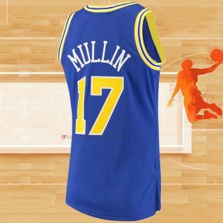 Camiseta Golden State Warriors Chris Mullin NO 17 Mitchell & Ness 1993-94 Azul