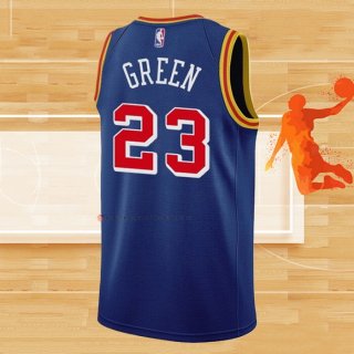 Camiseta Golden State Warriors Draymond Green NO 23 75th Anniversary Azul