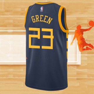 Camiseta Golden State Warriors Draymond Green NO 23 Ciudad 2018-19 Azul