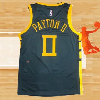 Camiseta Golden State Warriors Gary Payton II NO 0 Ciudad 2018-19 Azul