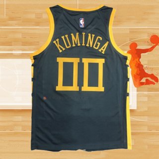 Camiseta Golden State Warriors Jonathan Kuminga NO 00 Ciudad 2018-19 Azul