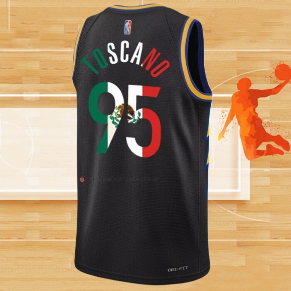 Camiseta Golden State Warriors Juan Toscano-Anderson NO 95 2022 Slam Dunk Special Mexico Edition Negro