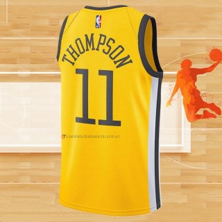 Camiseta Golden State Warriors Klay Thompson NO 11 Earned Amarillo