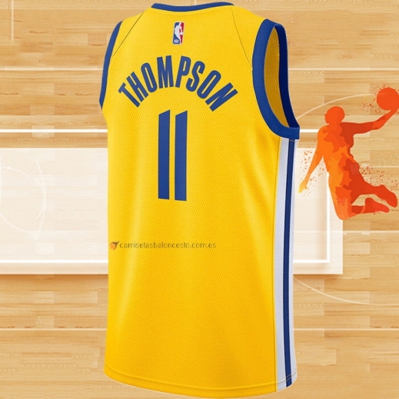 Camiseta Golden State Warriors Klay Thompson NO 11 Statement 2020-21 Oro