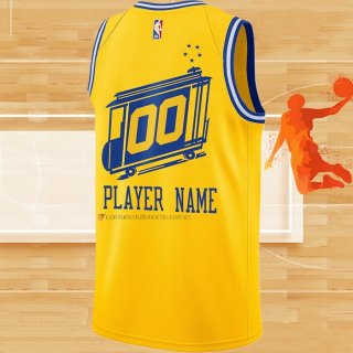 Camiseta Golden State Warriors Personalizada Ciudad Classic Edition Oro