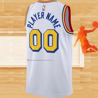 Camiseta Golden State Warriors Personalizada Classic Edition 2019-20 Blanco