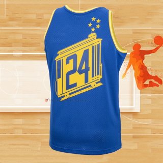 Camiseta Golden State Warriors Rick Barry NO 24 Mitchell & Ness 1966-67 Azul