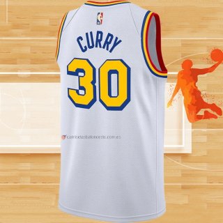 Camiseta Golden State Warriors Stephen Curry NO 30 Classic Edition Blanco