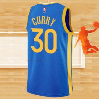 Camiseta Golden State Warriors Stephen Curry NO 30 Earned 2022-23 Azul