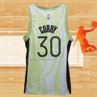 Camiseta Golden State Warriors Stephen Curry NO 30 Fashion Royalty Verde