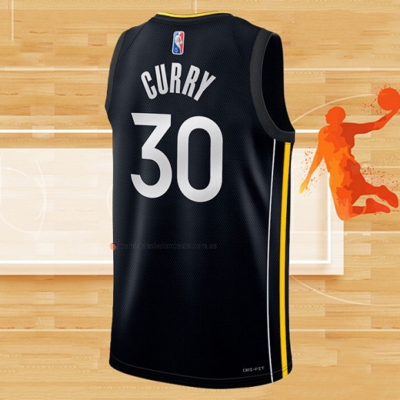 Camiseta Golden State Warriors Stephen Curry NO 30 Select Series 2022 Negro