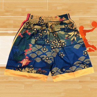 Pantalone Golden State Warriors Lunar New Year Mitchell & Ness Just Don Naranja